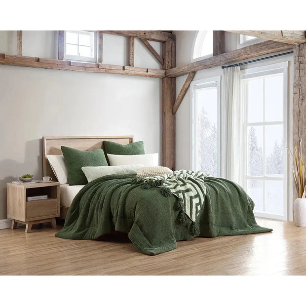 Sunday Citizen Moss Comforter Available in Queen and King Sizes