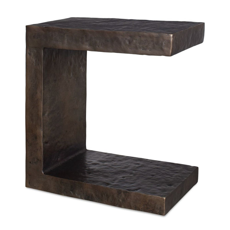 Uttermost Obra Dark Bronze Outdoor Side Table