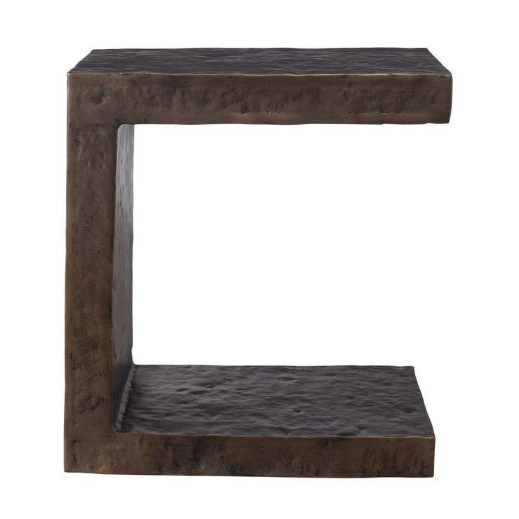 Uttermost Obra Dark Bronze Outdoor Side Table