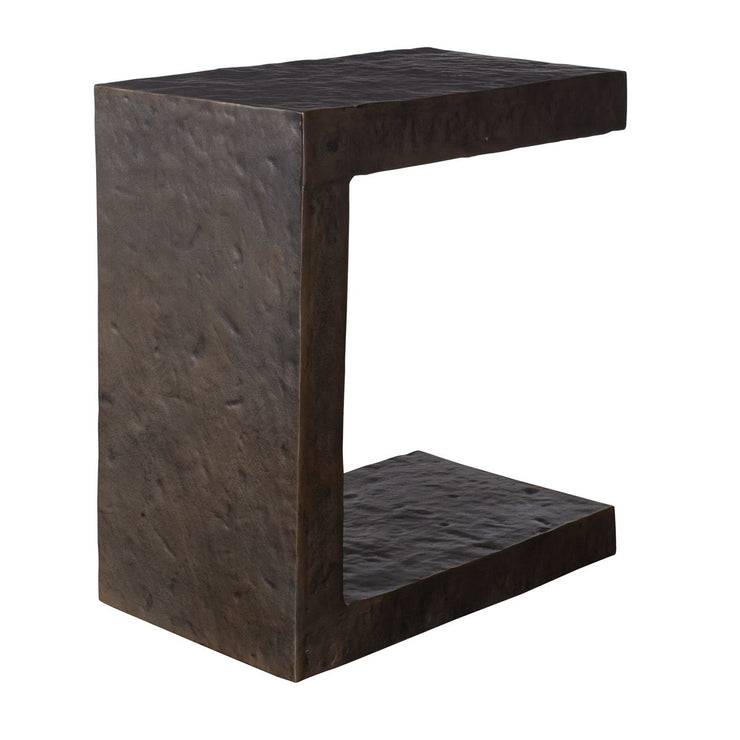 Uttermost Obra Dark Bronze Outdoor Side Table