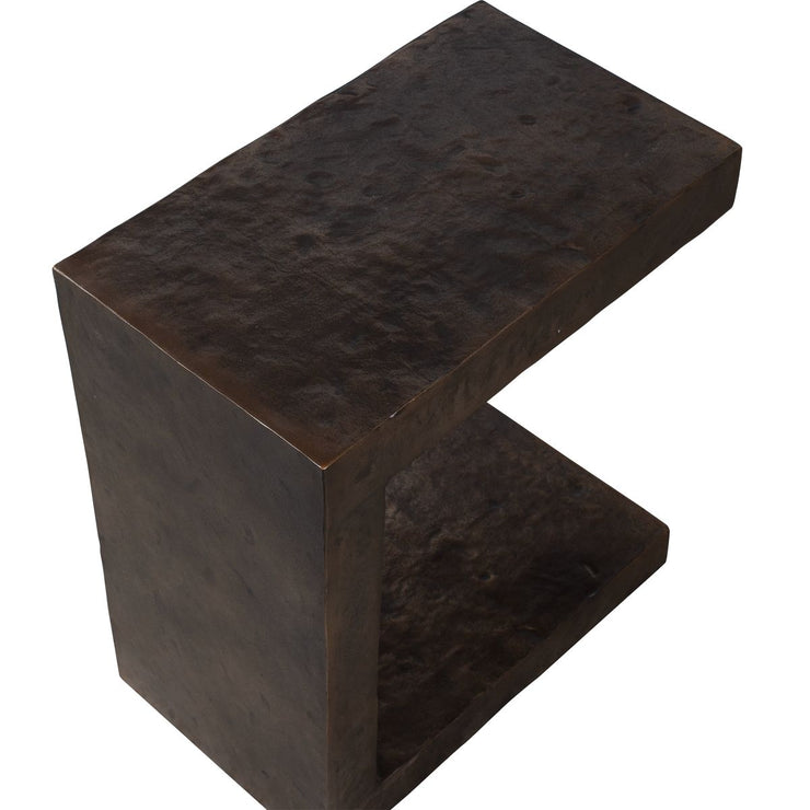 Uttermost Obra Dark Bronze Outdoor Side Table