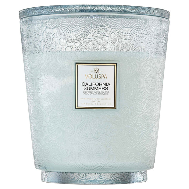 Voluspa California Summers 5 Wick Hearth Candle ~ 123 oz.