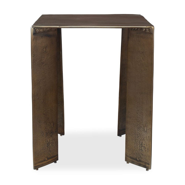 Uttermost Reade Antique Brass Accent Table ~ Indoor And Outdoor Use