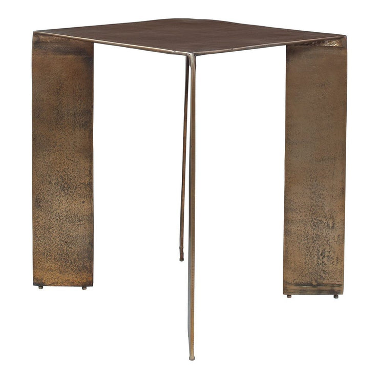 Uttermost Reade Antique Brass Accent Table ~ Indoor And Outdoor Use