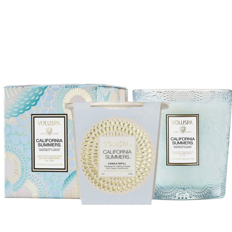 Voluspa California Summers Classic Candle ~ 9 oz. and Refill