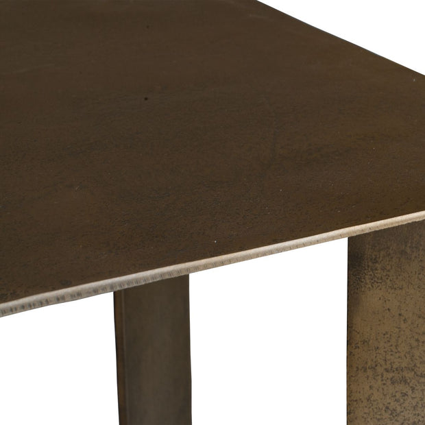 Uttermost Reade Antique Brass Accent Table ~ Indoor And Outdoor Use