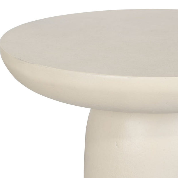 Uttermost Joppa Warm White Accent Table ~ Indoor And Outdoor Use