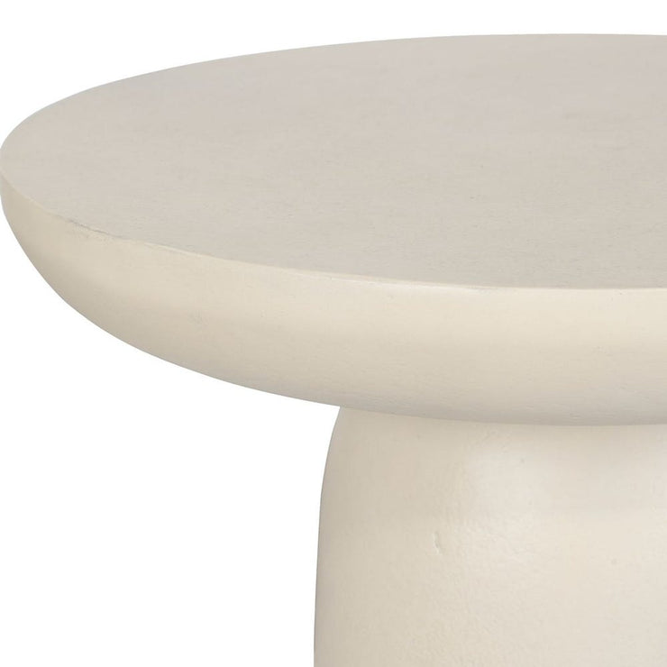Uttermost Joppa Warm White Accent Table ~ Indoor And Outdoor Use