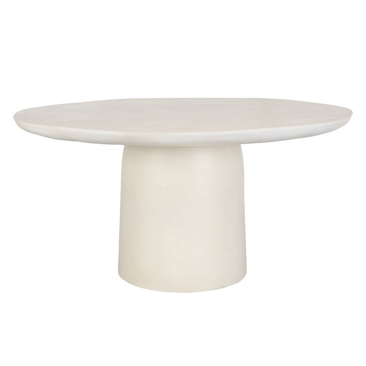 Uttermost Madrone Warm White Dining Table ~ Indoor And Outdoor Use