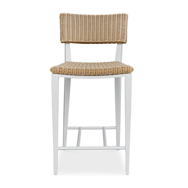Uttermost Calbas Honey All Weather Wicker Outdoor Counter Stool