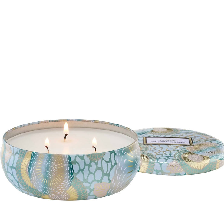 Voluspa California Summers 3 Wick Tin Candle