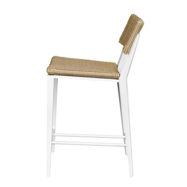 Uttermost Calbas Honey All Weather Wicker Outdoor Counter Stool