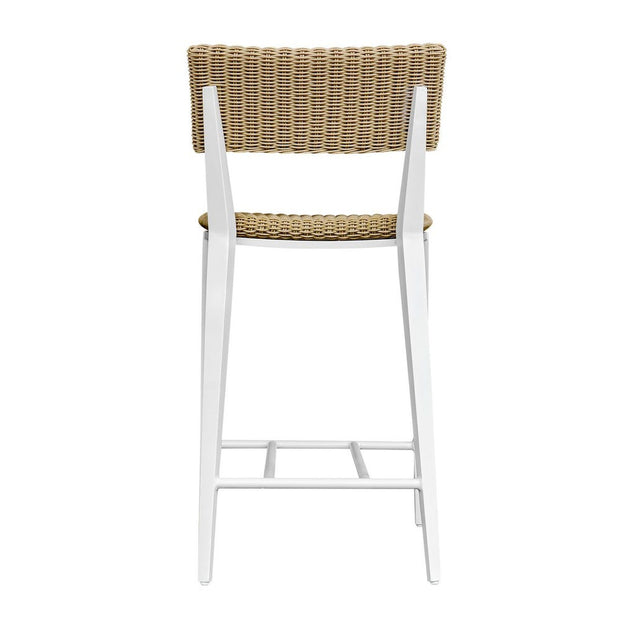 Uttermost Calbas Honey All Weather Wicker Outdoor Counter Stool