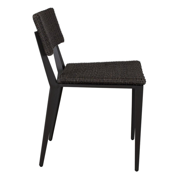 Uttermost Calbas Mocha All Weather Wicker Outdoor Dining Chair