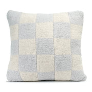 Kashwere Ultra Soft Soapstone with Linen 20 x 20 Check Pillow