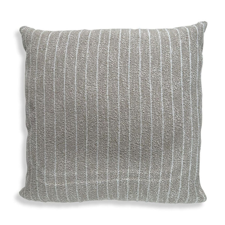 Uttermost Involve Putty Boucle Cream Stripe Sunbrella Fabric Outdoor Pillow ~ 20 x 20