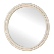 Uttermost Florian High Gloss Warm White Round Iron Mirror