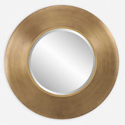 Uttermost Contessa Antiqued Gold Round Mirror
