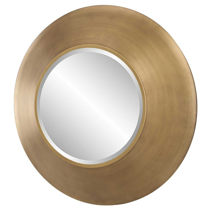 Uttermost Contessa Antiqued Gold Round Mirror