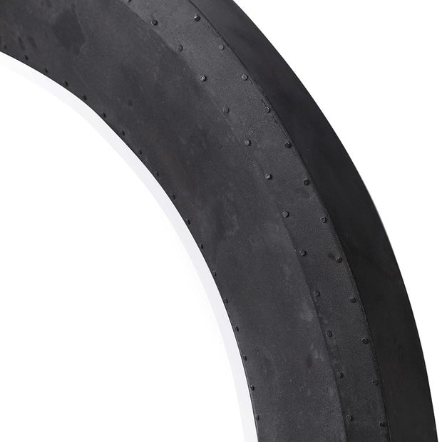 Uttermost Frazier Dark Gray Charcoal Round Mirror