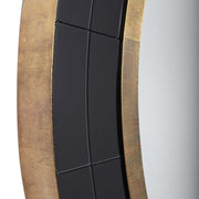Uttermost Nayla Black and Antique Brass Round Mirror