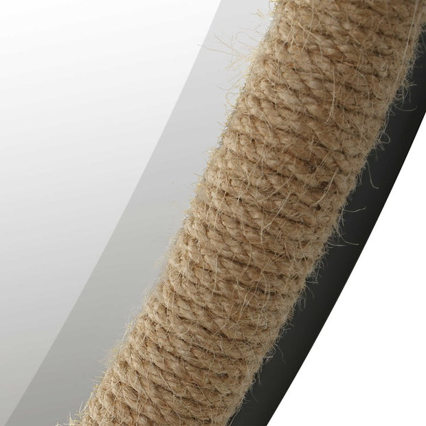 Uttermost Ranchero Natural Braided Rope Round Mirror