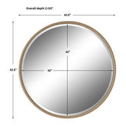 Uttermost Ranchero Natural Braided Rope Round Mirror