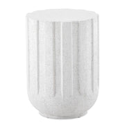 Uttermost Jane White Concrete Accent Table ~ Indoor And Outdoor Use