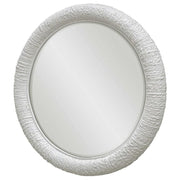 Uttermost Mariner White Woven Rattan Round Mirror