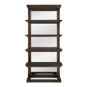 Uttermost Kai Dark Walnut With Gold Iron  Etagere