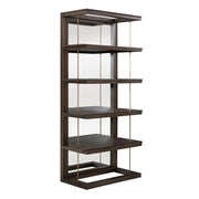 Uttermost Kai Dark Walnut With Gold Iron  Etagere