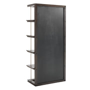 Uttermost Kai Dark Walnut With Gold Iron  Etagere