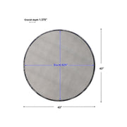 Uttermost Junius Rustic Black Round Mirror