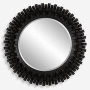 Uttermost Circle of Piers Black Wood Round Mirror