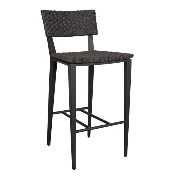Uttermost Calbas Java Black Outdoor Bar Stool