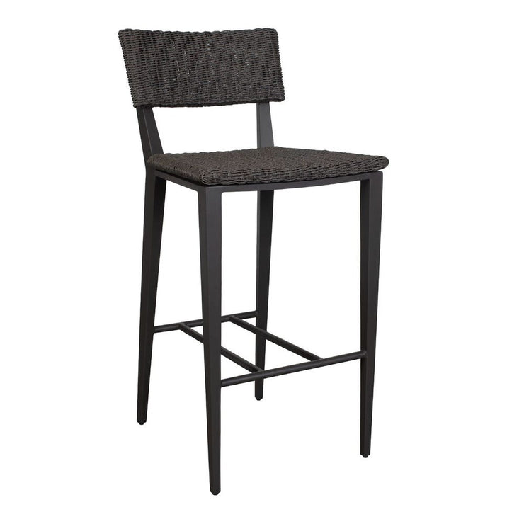 Uttermost Calbas Java Black Outdoor Bar Stool