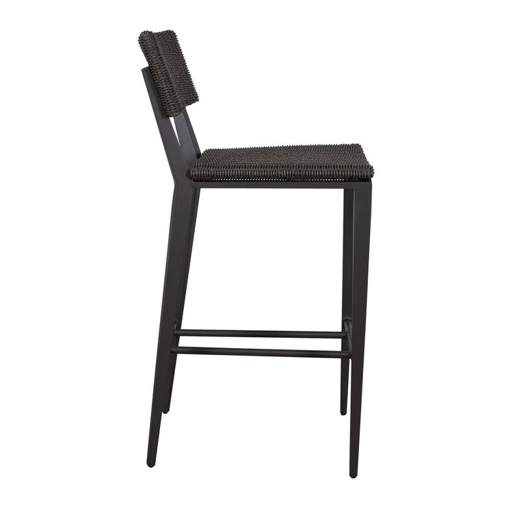 Uttermost Calbas Java Black Outdoor Bar Stool