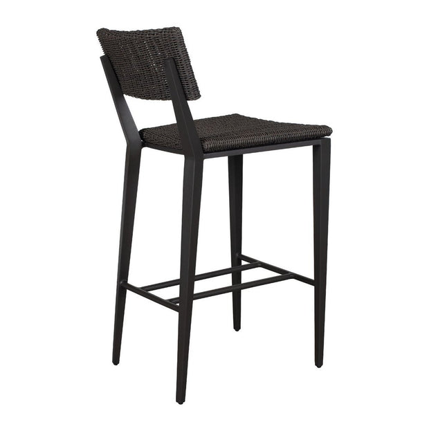 Uttermost Calbas Java Black Outdoor Bar Stool