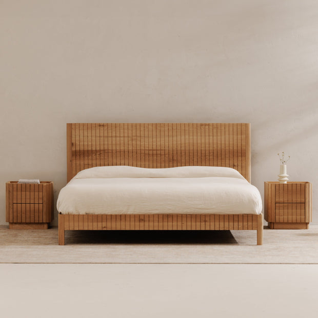 Moe's Home Collection Povera Natural Oak King Bed