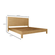 Moe's Home Collection Povera Natural Oak King Bed