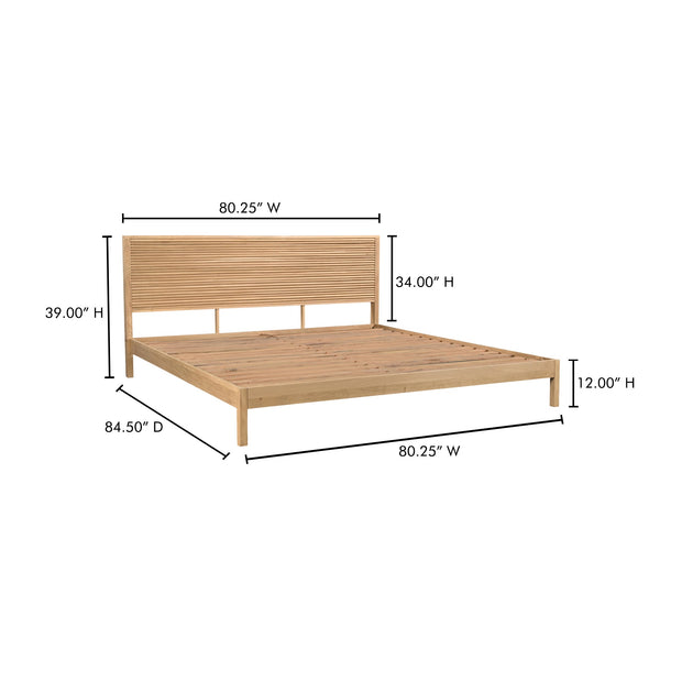 Moe's Home Collection Teeda Natural King Bed