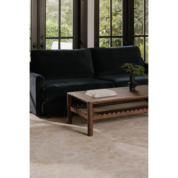 Moe's Home Collection Alvin Nightfall Blue Sofa