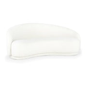 Moe's Home Collection Excelsior Cream Boucle Curved Sofa