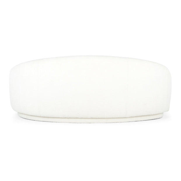 Moe's Home Collection Excelsior Cream Boucle Curved Sofa