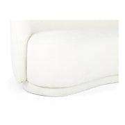 Moe's Home Collection Excelsior Cream Boucle Curved Sofa
