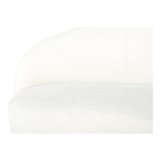 Moe's Home Collection Excelsior Cream Boucle Curved Sofa