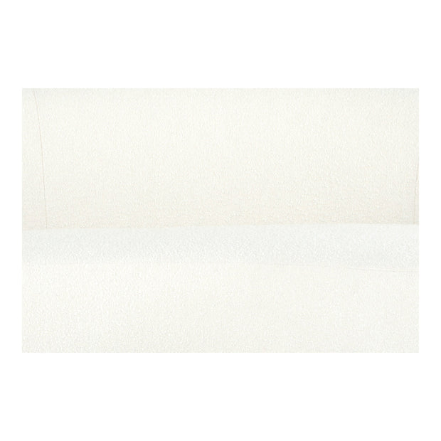 Moe's Home Collection Excelsior Cream Boucle Curved Sofa