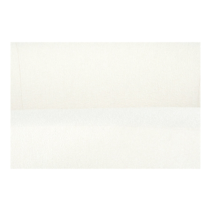 Moe's Home Collection Excelsior Cream Boucle Curved Sofa