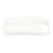 Moe's Home Collection Excelsior Cream Boucle Curved Sofa