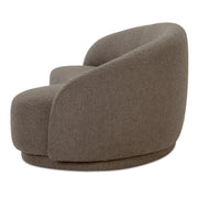 Moe's Home Collection Excelsior Warm Taupe Boucle Curved Sofa
